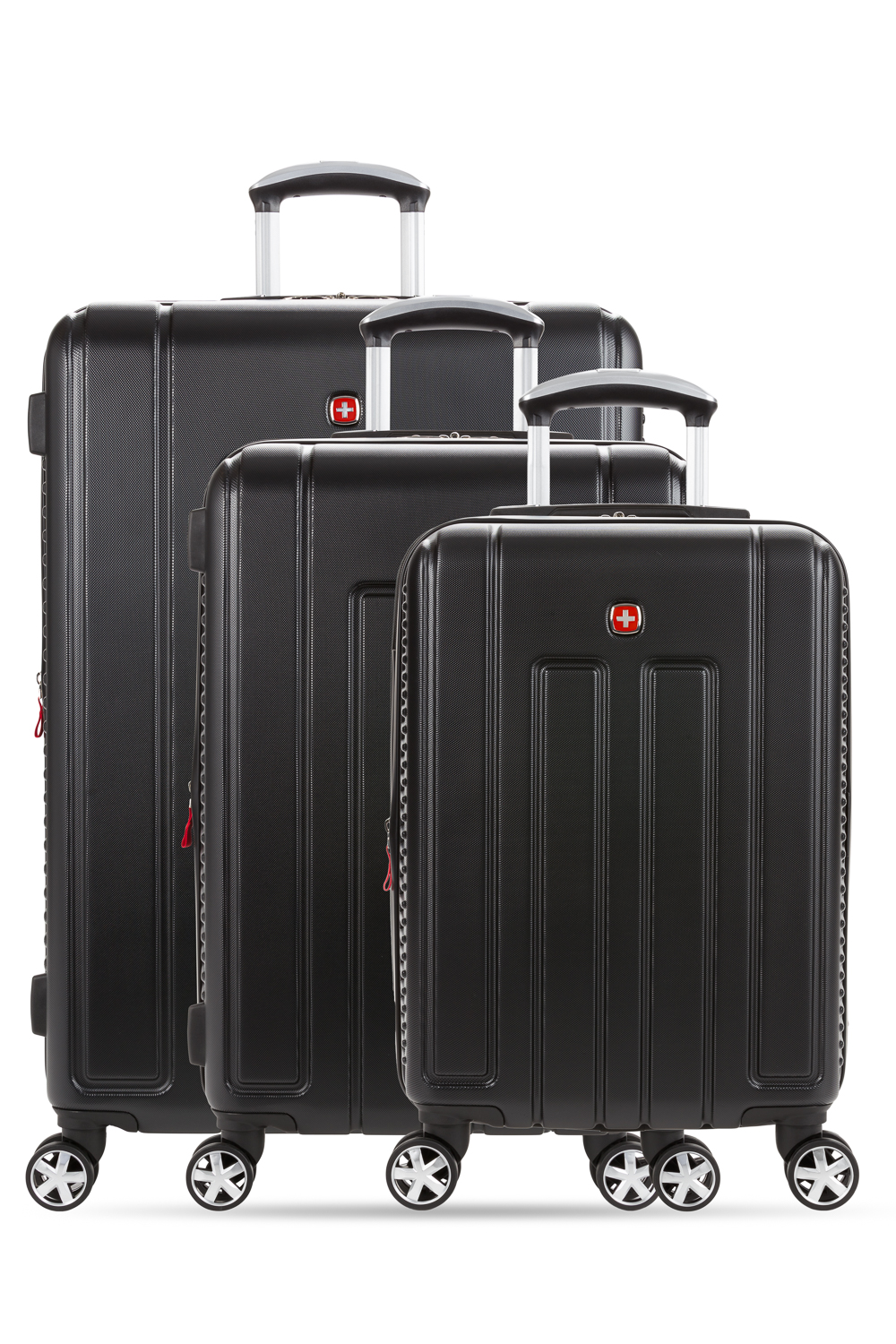 black hard luggage set