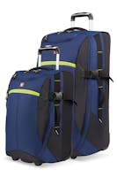 Swissgear 6532 2pc Rolling Duffel Bag Set - Blue/Green