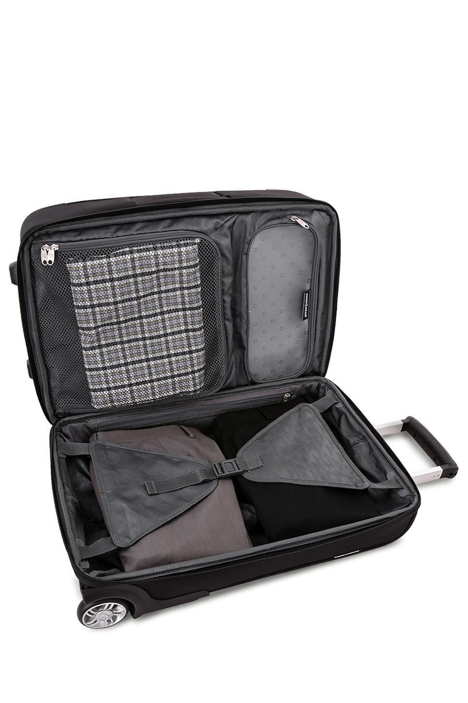 Swissgear 6590 20 Garment Upright Carry On Wheeled Luggage Black