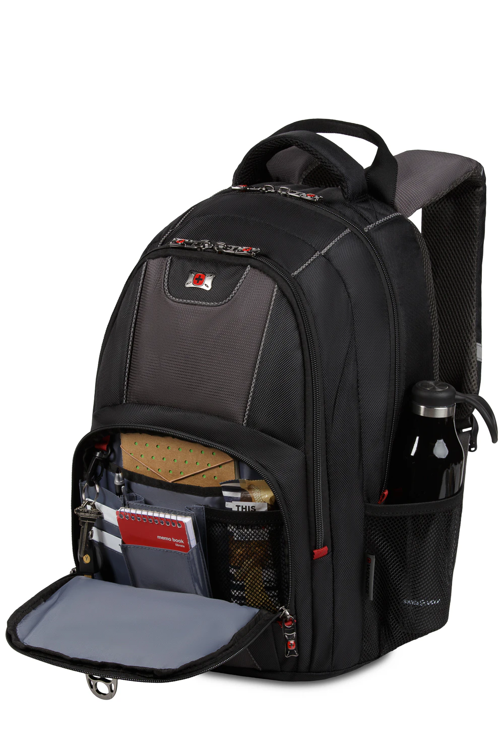 Wenger Pillar 16 inch Laptop Backpack Black/Gray