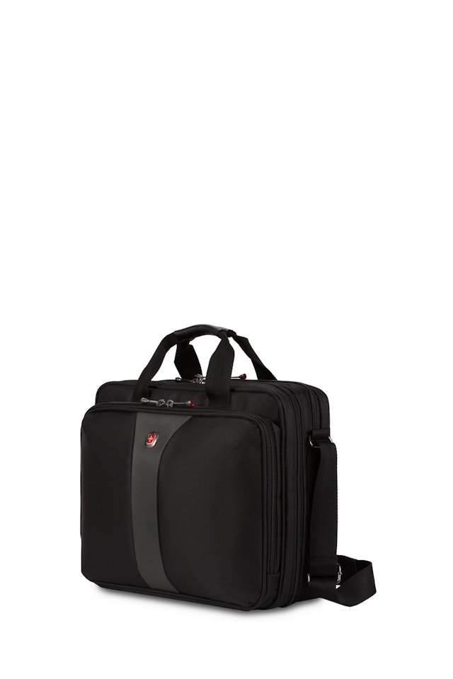 Wenger Legacy 16 inch Double Gusset Computer Case Black/Gray