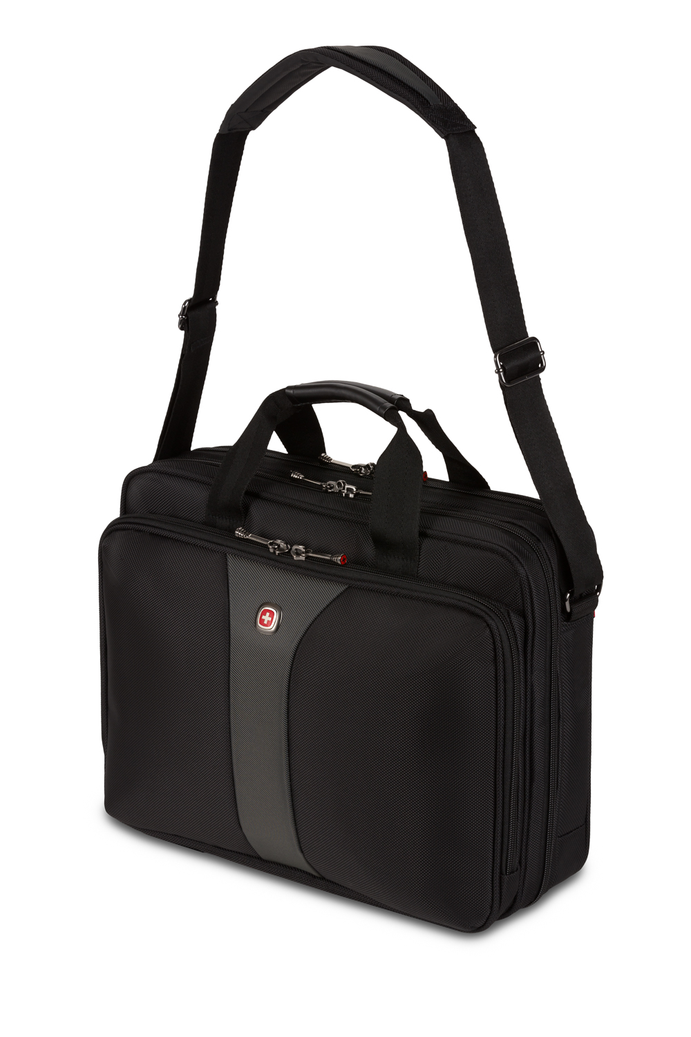 Wenger Legacy 16 inch Double Gusset Computer Case Black/Gray