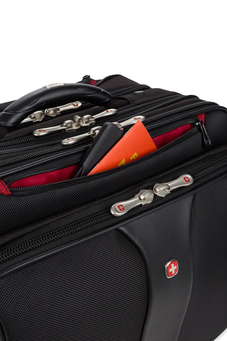 Wenger Patriot Wheeled Business Case with Removable Laptop Case Black