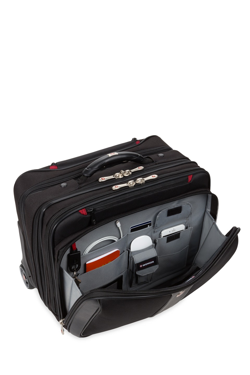 Wenger Patriot Wheeled Business Case with Removable Laptop Case Black