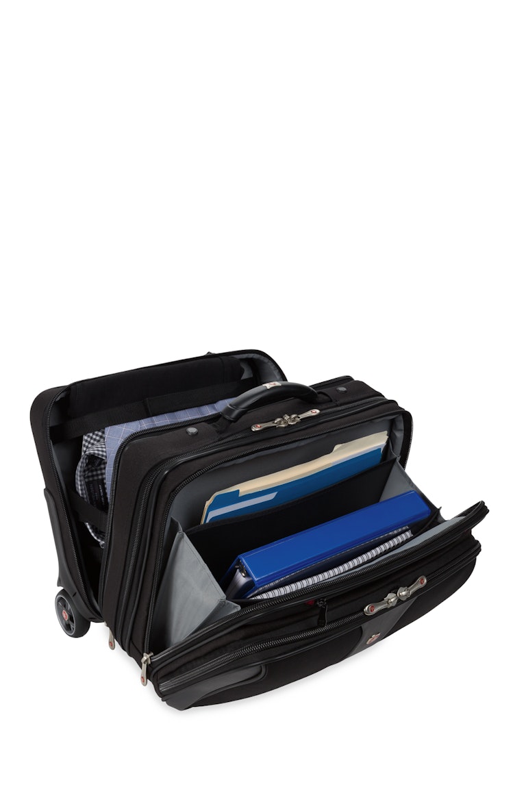 Wenger Patriot Wheeled Business Case with Removable Laptop Case Black