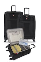 Swissgear 7208 Expandable Liteweight 3pc Spinner Luggage Set
