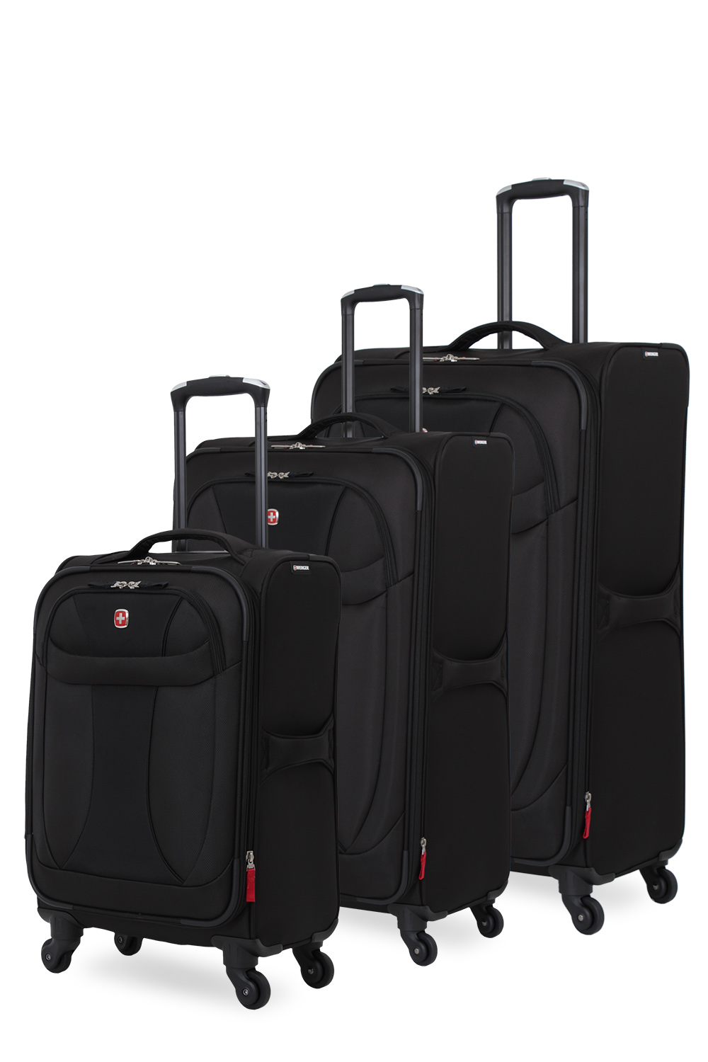 black luggage set