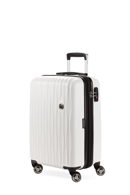 Swissgear 7272 19" USB Energie Expandable Carry On Hardside Spinner Luggage - White