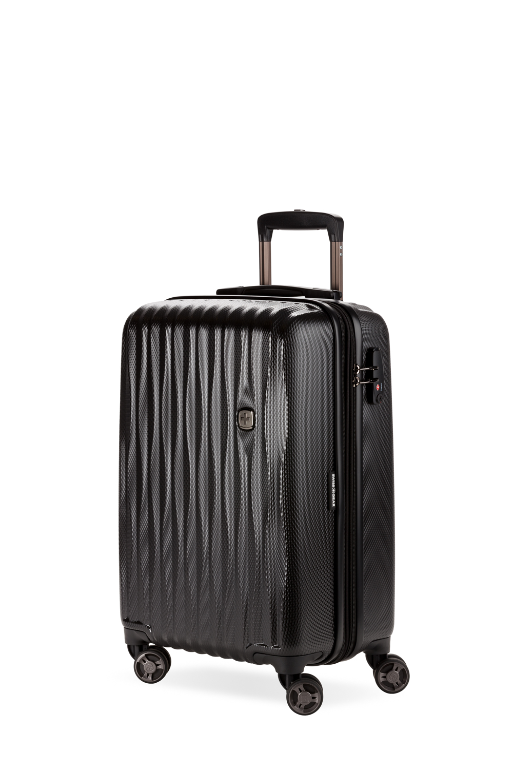 Carry-On Luggage Olive SWISSGEAR 7272 Energie Hardside Polycarbonate Spinner 