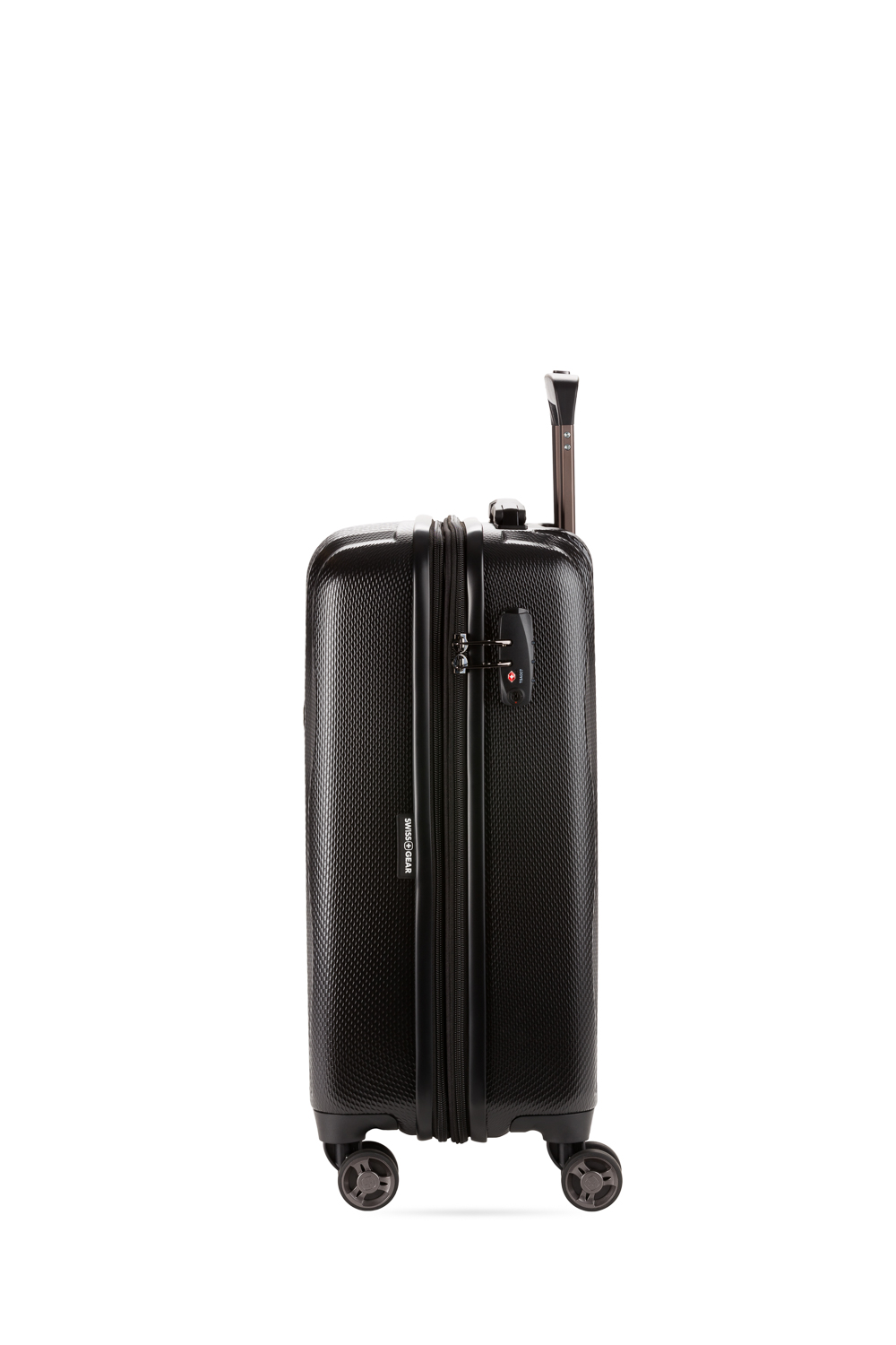 SwissGear 7272 Energie Hardside Luggage Carry-On Luggage With Spinner  Wheels ＆ TSA Lock, Black, 19並行輸入