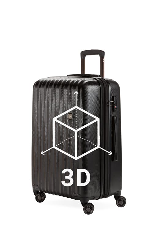 sketchfab - 360 Swissgear 7272 23" Energie Expandable Hardside Spinner Luggage - Black