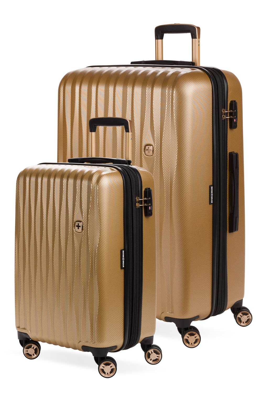 swissgear 7272 energie expandable 2pc hardside spinner luggage set