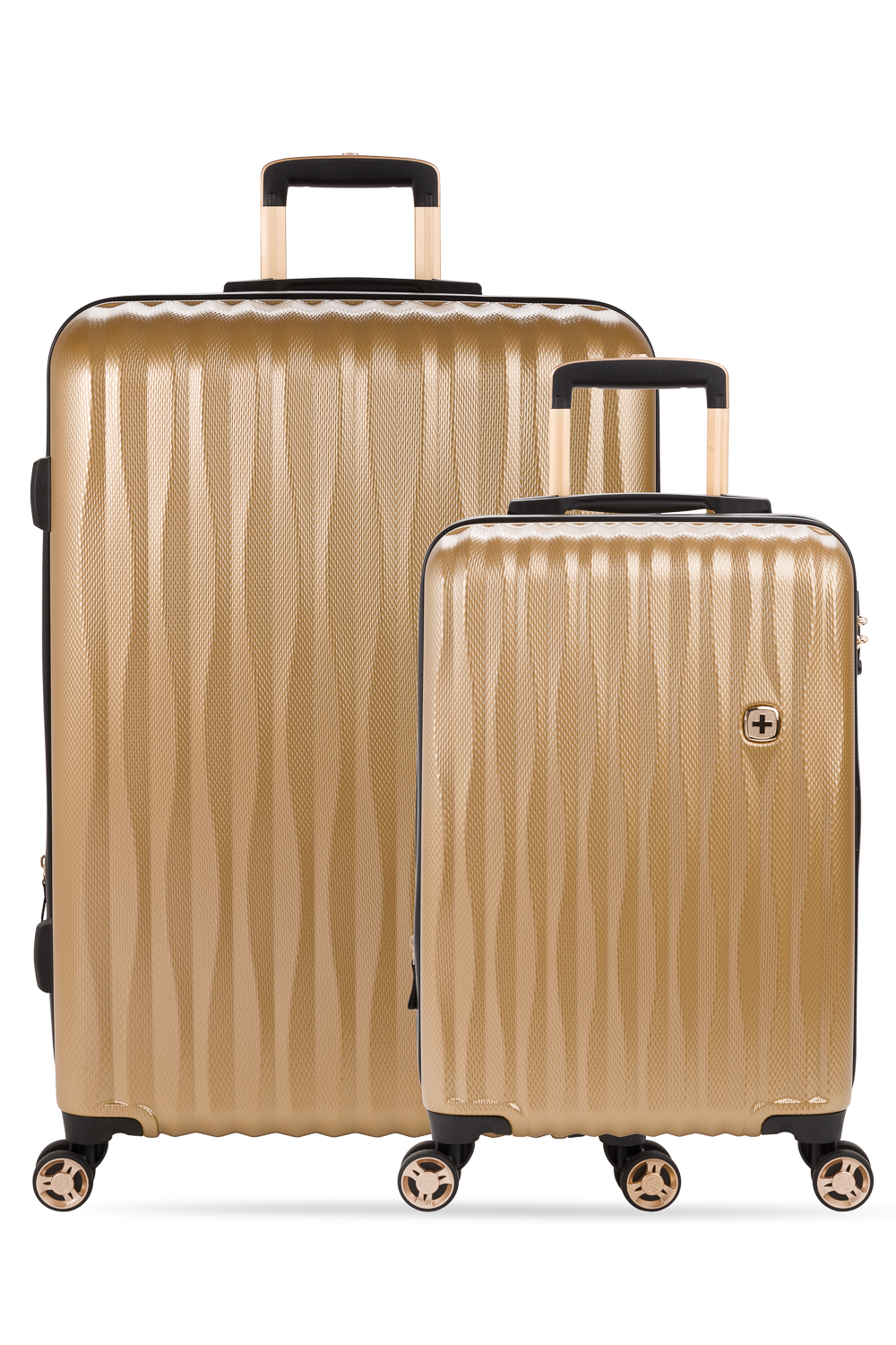 swiss gear rose gold luggage