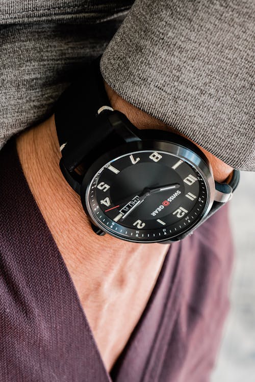 Swissgear Legacy Watch - Black with Black Dial and Black Strap