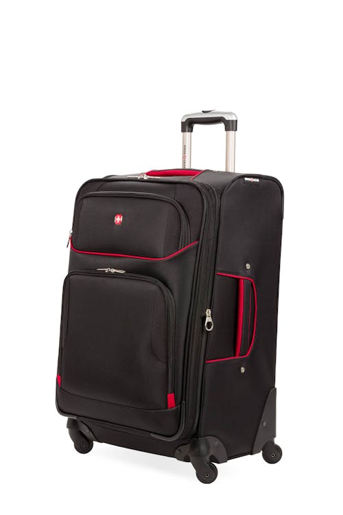 Swissgear 7317 24" Expandable Spinner Luggage - Black/Red