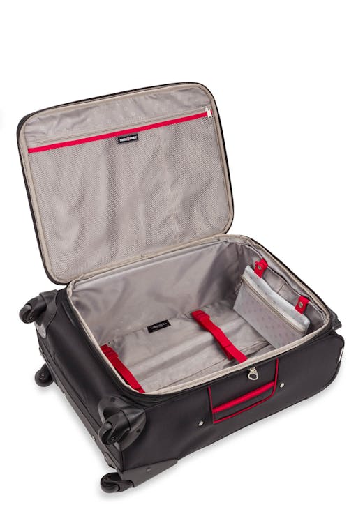 Swissgear 7317 24" Expandable Spinner Luggage Adjustable clothing tie-down straps