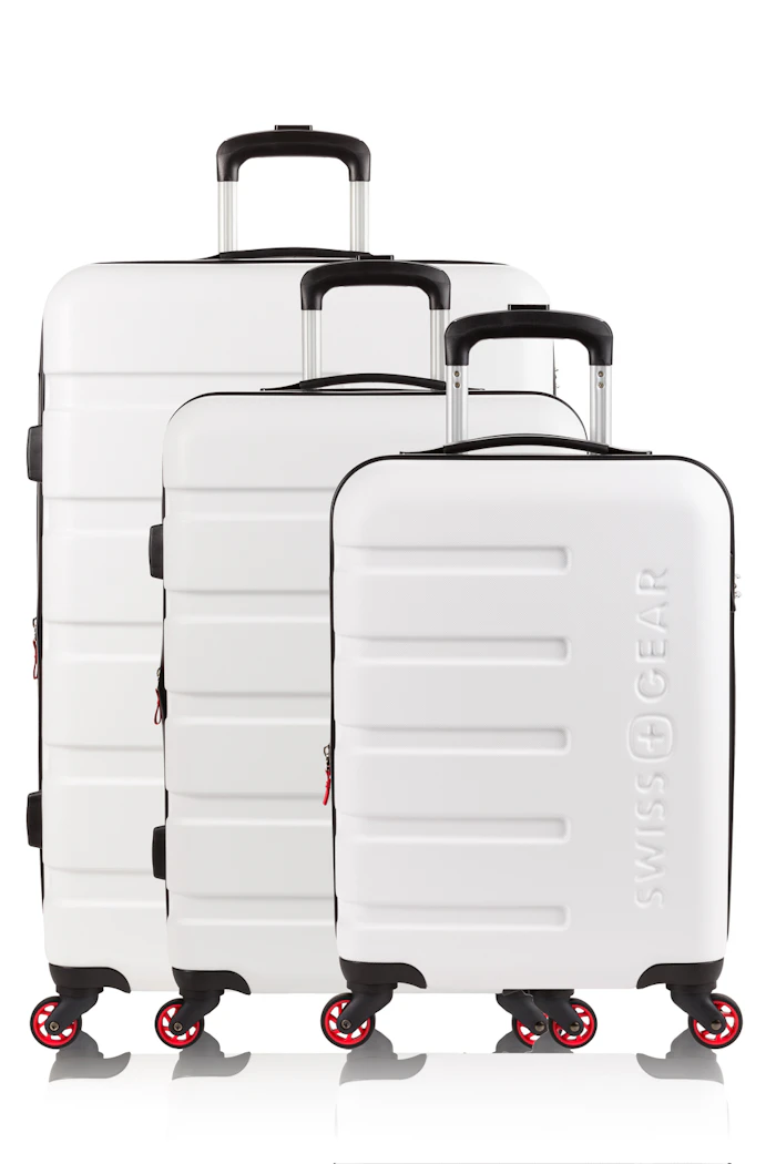 Swissgear 7366 18” Expandable Carry On Hardside Spinner Luggage White
