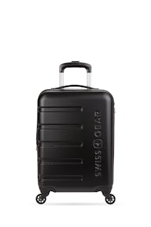 SwissGear Vintage Luggage Trunk 2-Piece Set — Hardside Carry-On & Checked  Suitcases with 8 Spinner Wheels — Black with Brown Trim, 19-inch & 26-inch.  : : Clothing, Shoes & Accessories