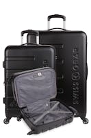 Swissgear 7366 Expandable 3pc Hardside Luggage Set - Black
