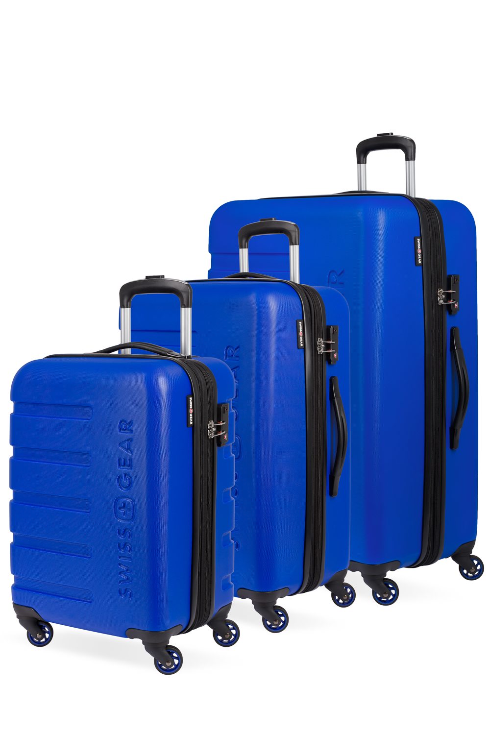 swissgear blue luggage