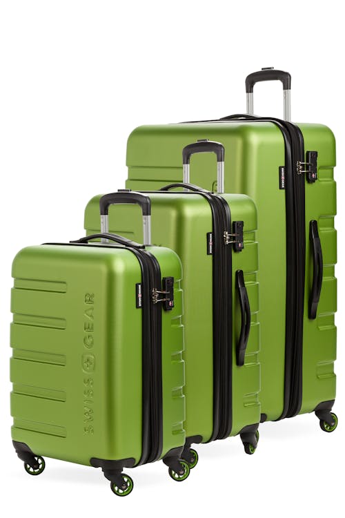 SWISSGEAR 7366 Expandable 3pc Hardside Luggage Set - Orange/Blue