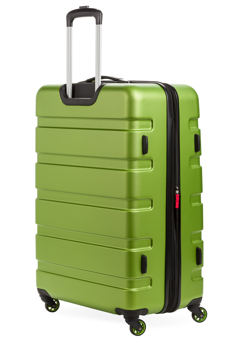 Green store hardside luggage