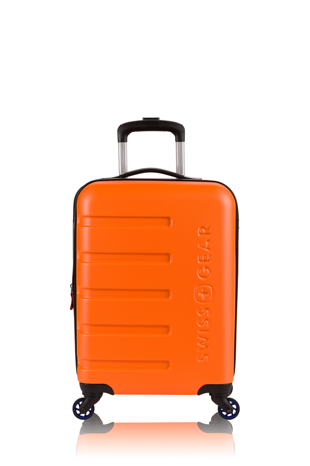 orange spinner luggage