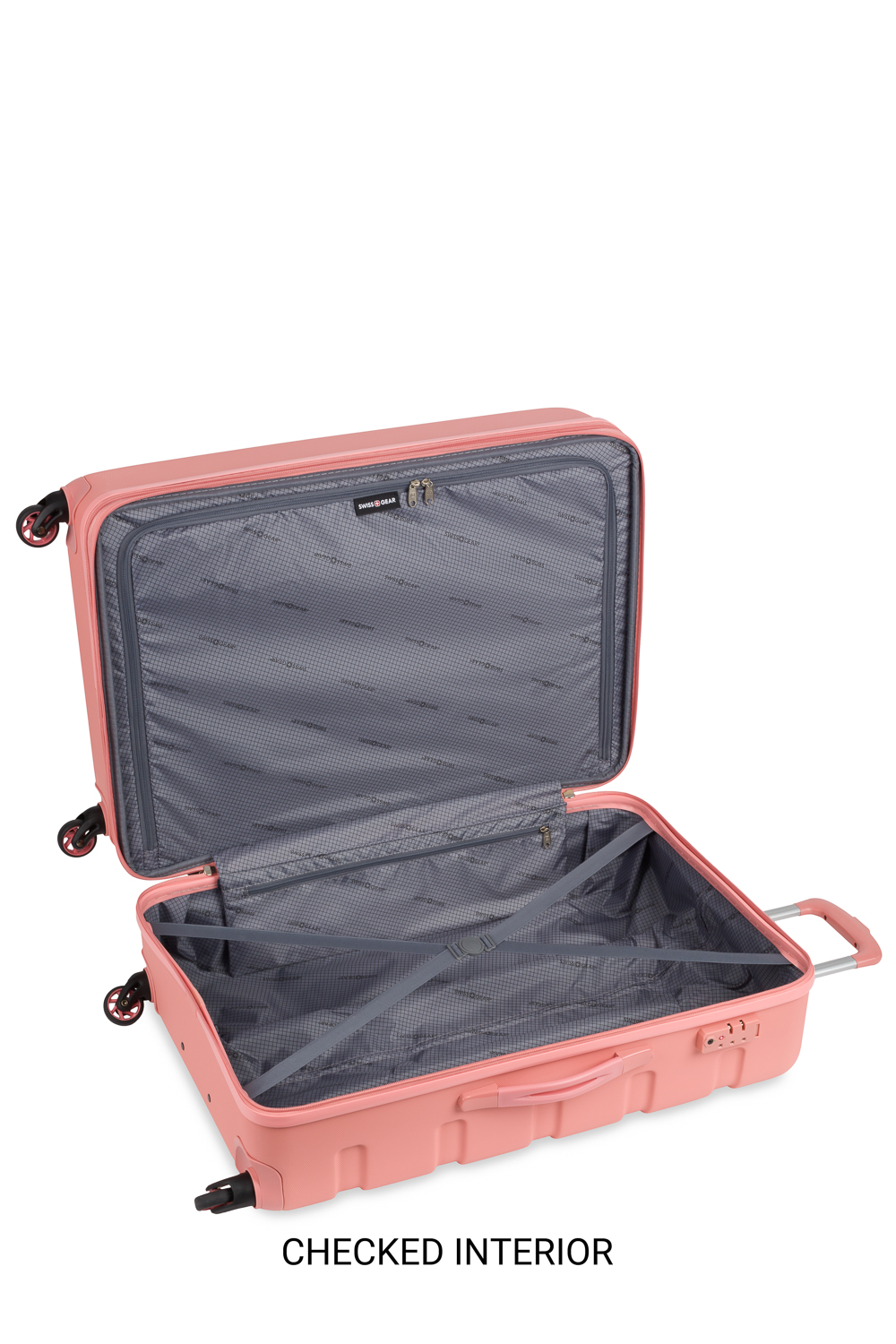 SWISSGEAR 7366 Expandable 3pc Hardside Luggage Set Coral Almond