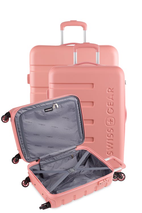 Swissgear 7366 Expandable 3pc Hardside Luggage Set -The set contains the 18” Carry-On, 23” and a 27" Expandable Hardside Luggage - includes the 18", the 23" and 27" suitcases  