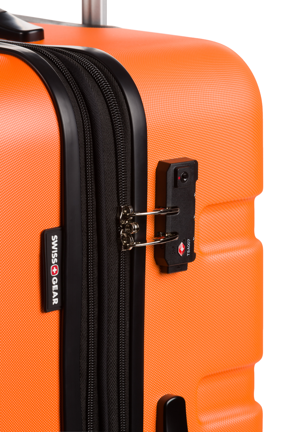 Swissgear 7366 Expandable 3pc Hardside Luggage Set Orange/Blue