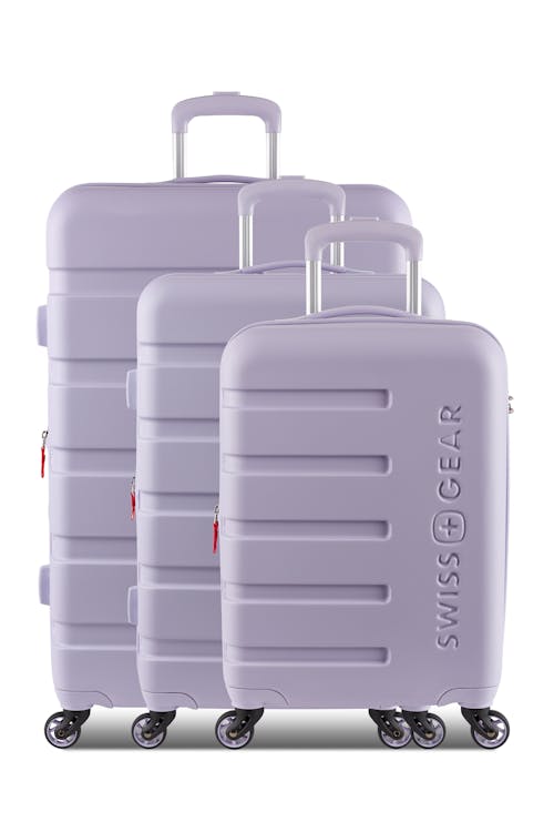 Swissgear 7366 Expandable 3pc Hardside Luggage Set -The set contains the 18” Carry-On, 23” and a 27" Expandable Hardside Luggage - includes the 18", the 23" and 27" suitcases   