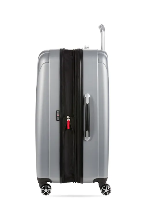 Swissgear 7585 Expandable 3pc Hardside Spinner Luggage Set Silver