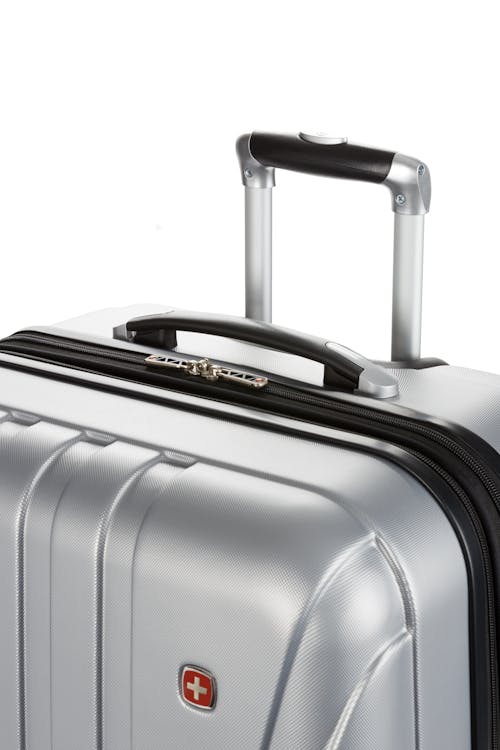 Swissgear 7585 Expandable 3pc Hardside Spinner Luggage Set Silver