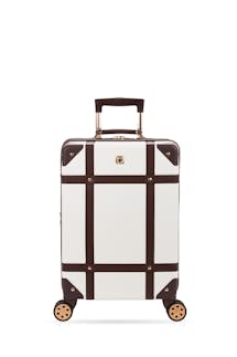 Swissgear 7739 19" Expandable Trunk Carry On Spinner Luggage - White