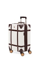 Swissgear 7739 19" Expandable Trunk Carry On Spinner Luggage - White