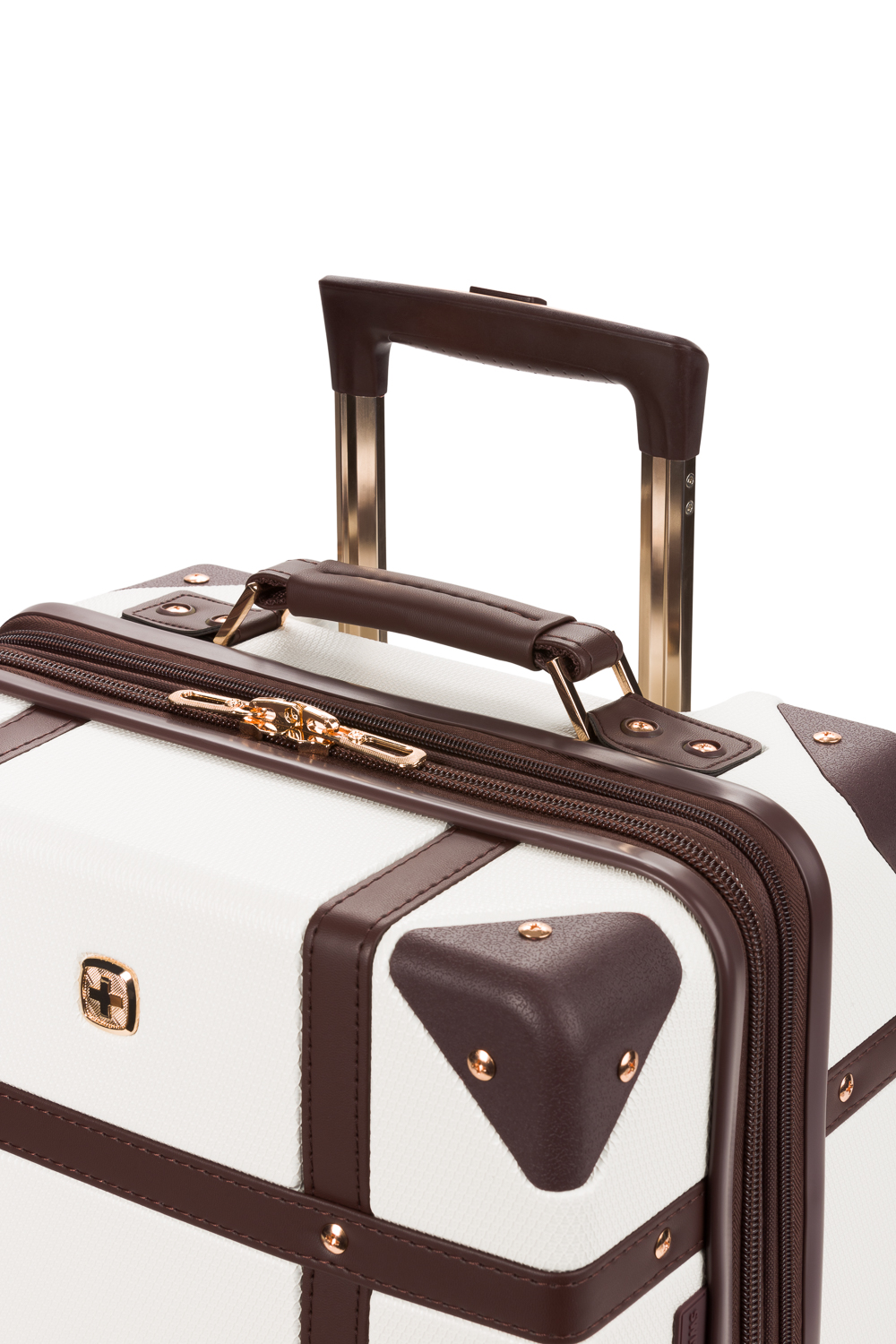 Swissgear 7739 19 Trunk Expandable Carry On Spinner Luggage White