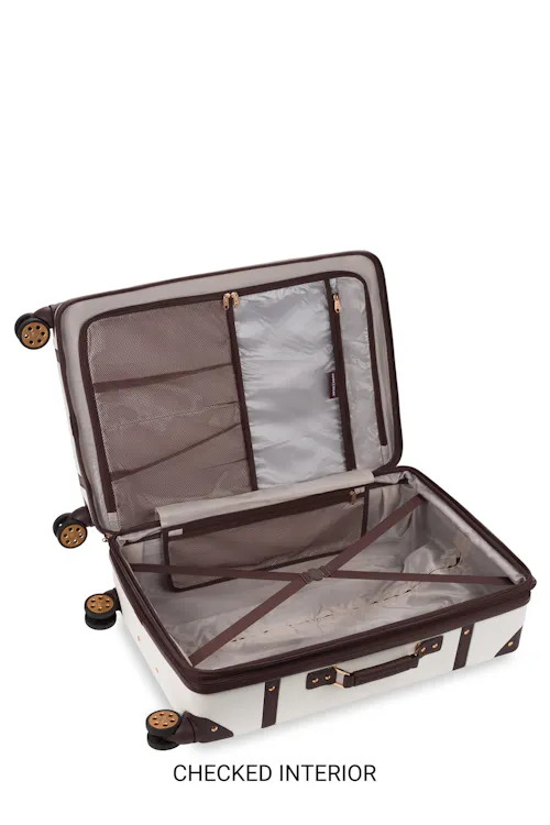 Swissgear 7739 Expandable Trunk 2PC Spinner Set White