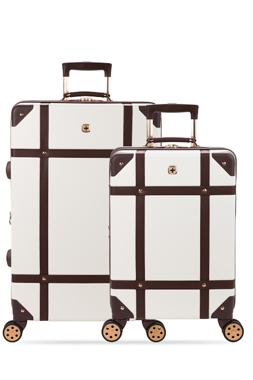  SwissGear 7739 Hardside Luggage Trunk with Spinner Wheels,  White, 2-Piece Set (19/26)