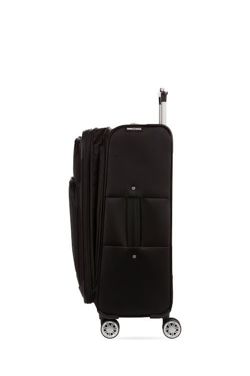 Swissgear 7768 24" Expandable Spinner Luggage - Black Expands for additional interior space