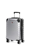 Swissgear 7782 18" Expandable Carry On Hardside Spinner Luggage - Silver