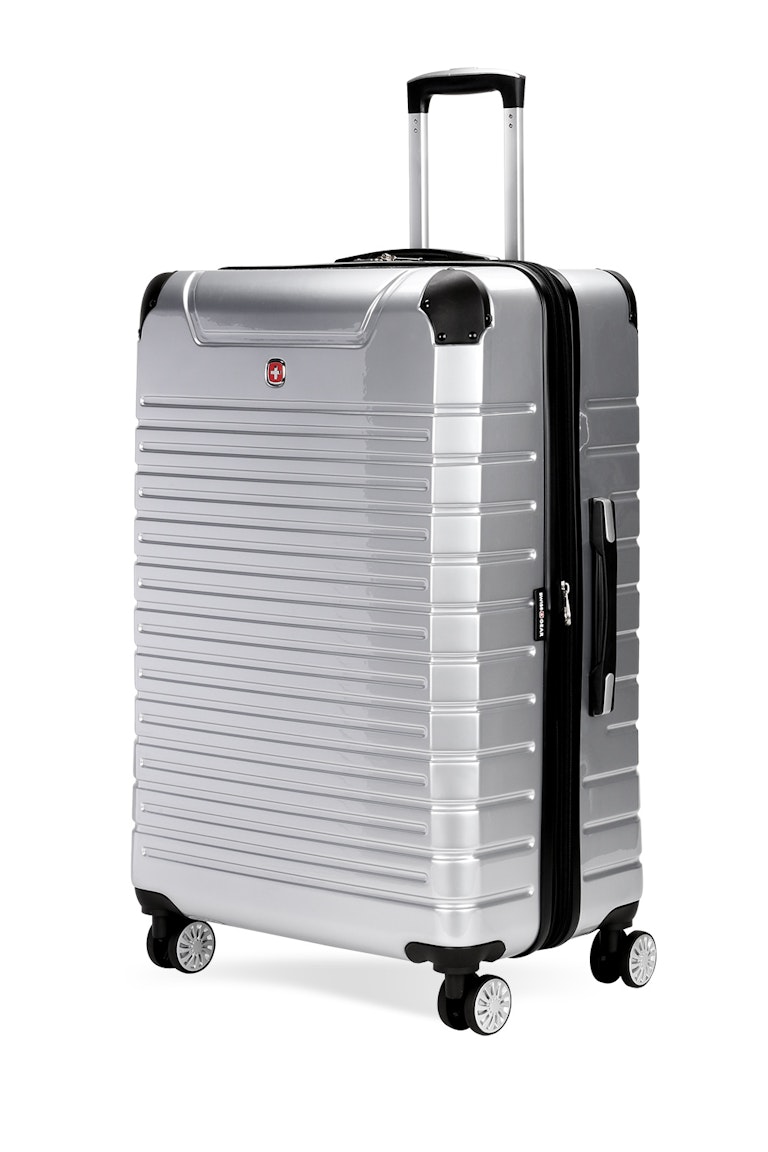Swissgear 7782 27 Expandable Hardside Spinner Luggage Silver