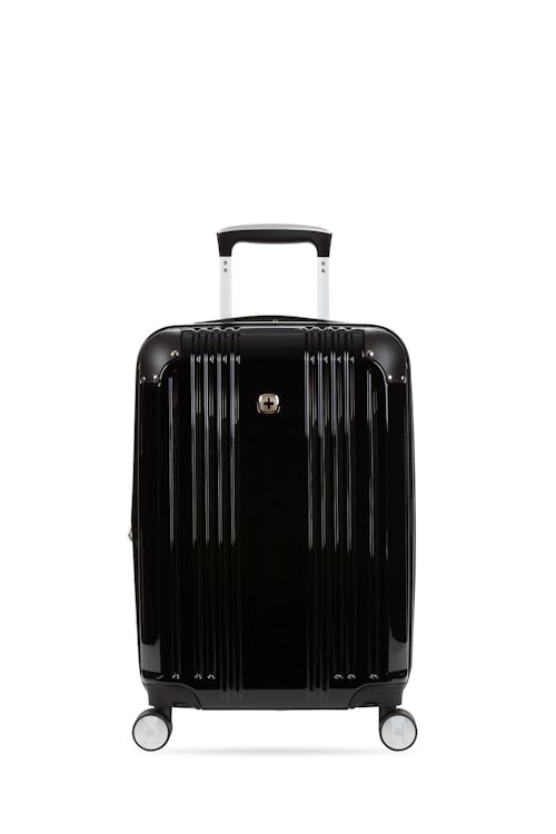Swissgear 7786 20” Expandable Carry On Hardside Spinner Luggage is constructed of ABS and Polycarbonate
