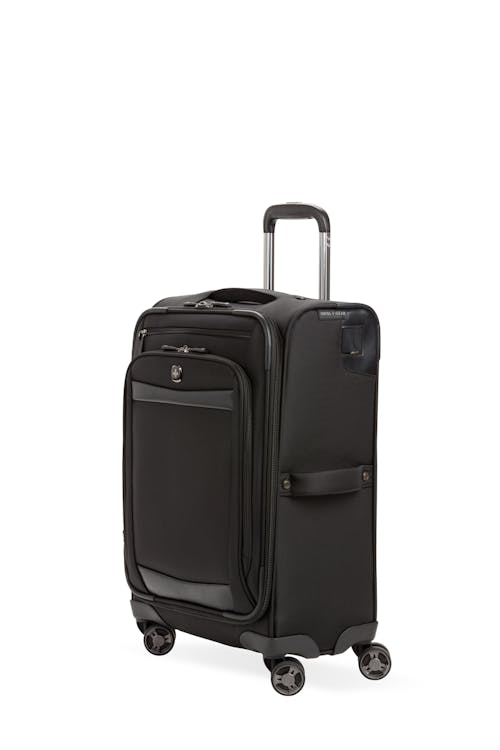 Swissgear 7811 20" USB Carry On Spinner Luggage - Black