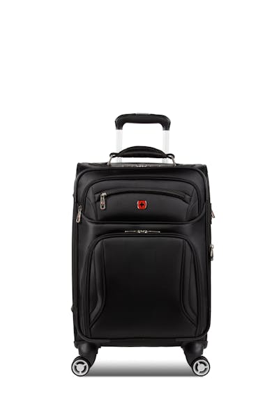 WENGER Identity Expandable Laptop Carry On Spinner Luggage - Black