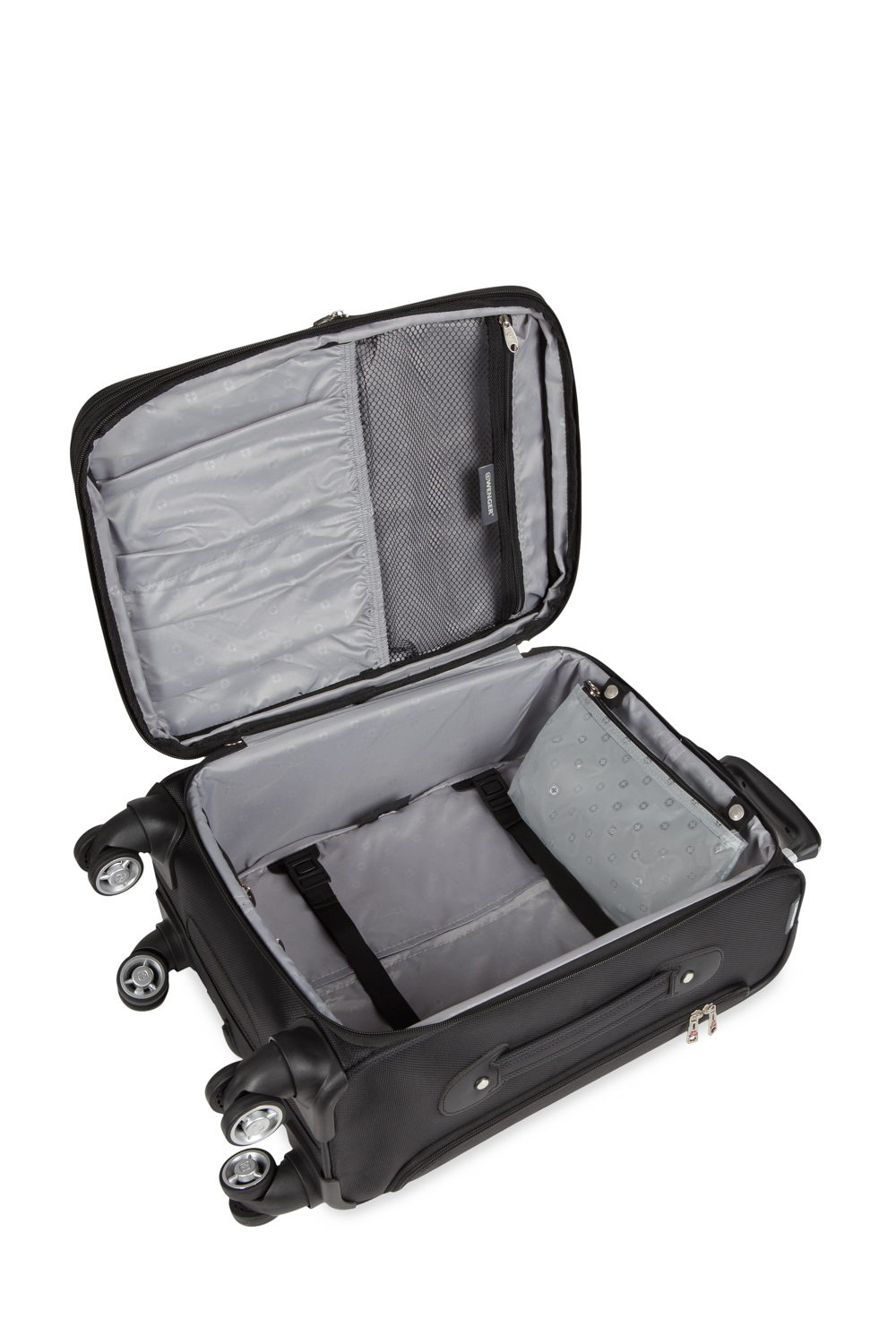 Wenger Identity Expandable Laptop Carry On Spinner Luggage Black