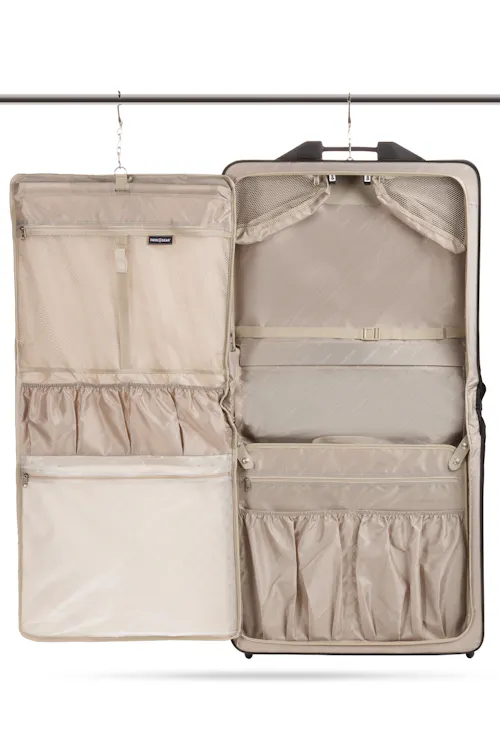 swissgear zurich spinner wheeled garment bag black