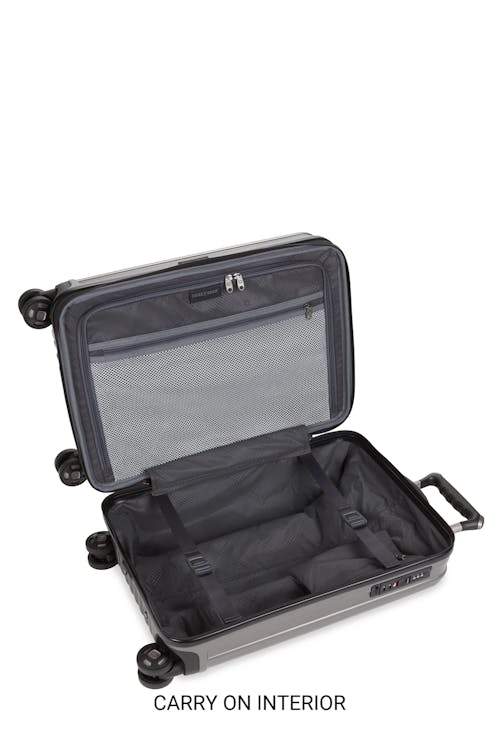 Swissgear 7910 Expandable 2pc Hardside Spinner Luggage Set - Gun Metal