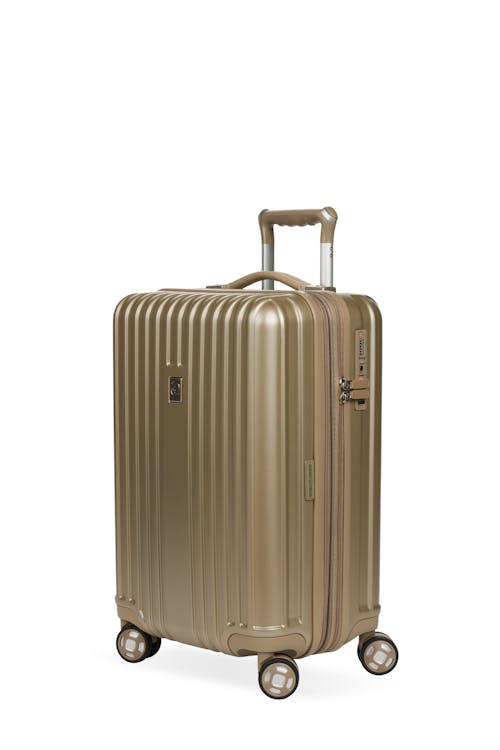 Swissgear 7910 20" USB Expandable Carry On Hardside Spinner Luggage - Golden Sand