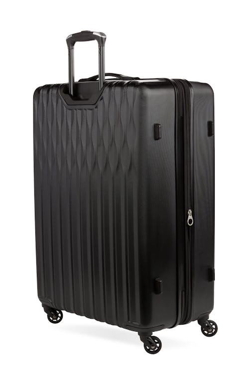 Swissgear 8018 Expandable Hardside Spinner 3pc Luggage Set - Black - Exterior shell is made from lightweight ABS 
