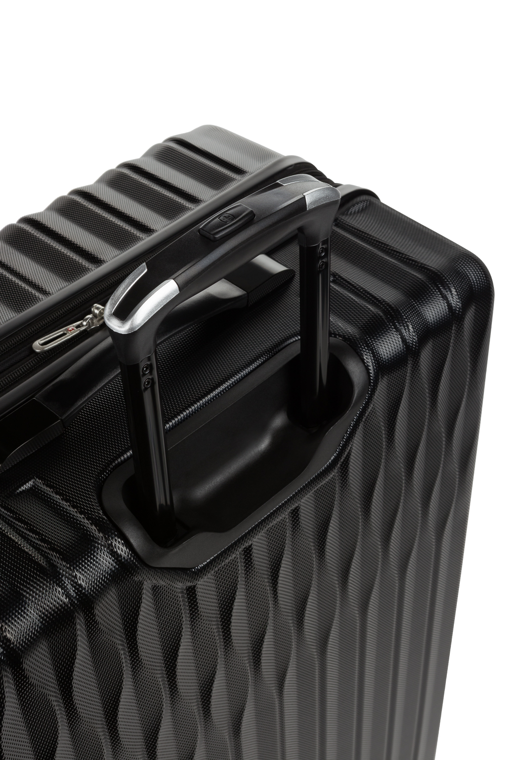 Swissgear 8018 Expandable Hardside Spinner 3pc Luggage Set Black